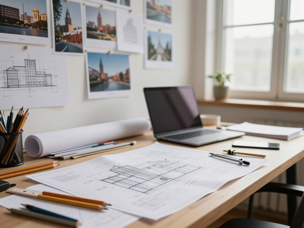 Rotina de estudante de arquitetura