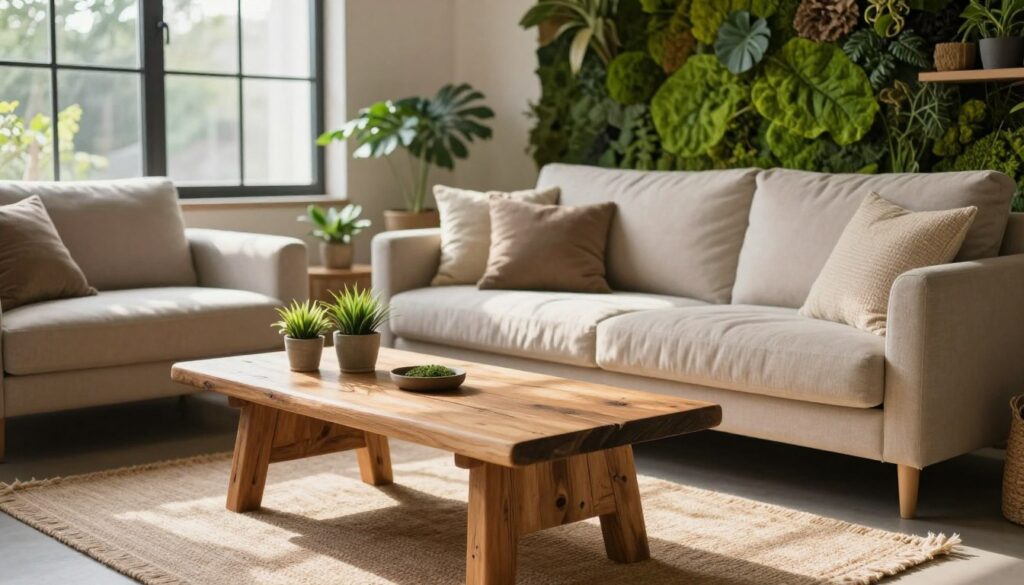 Decoração com materiais sustentáveis