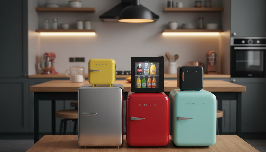 diferentes modelos de mini geladeira